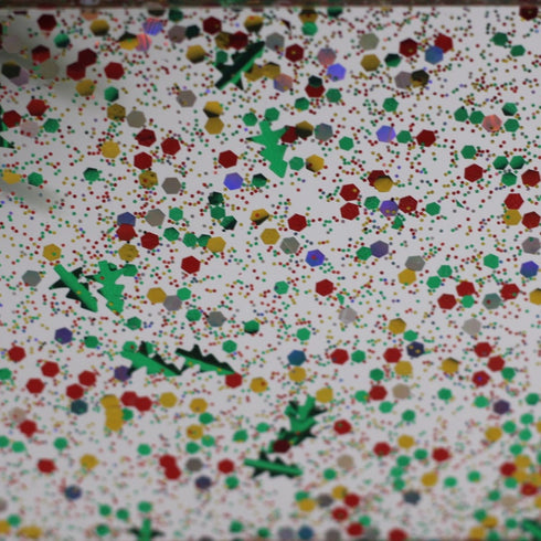 Christmas Confetti Glitter - 1/8" Acrylic Sheet